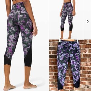 Lululemon  ^ Wunder Under  2020 High-Rise Crop 23" *Updated Scallop EUC Size 6